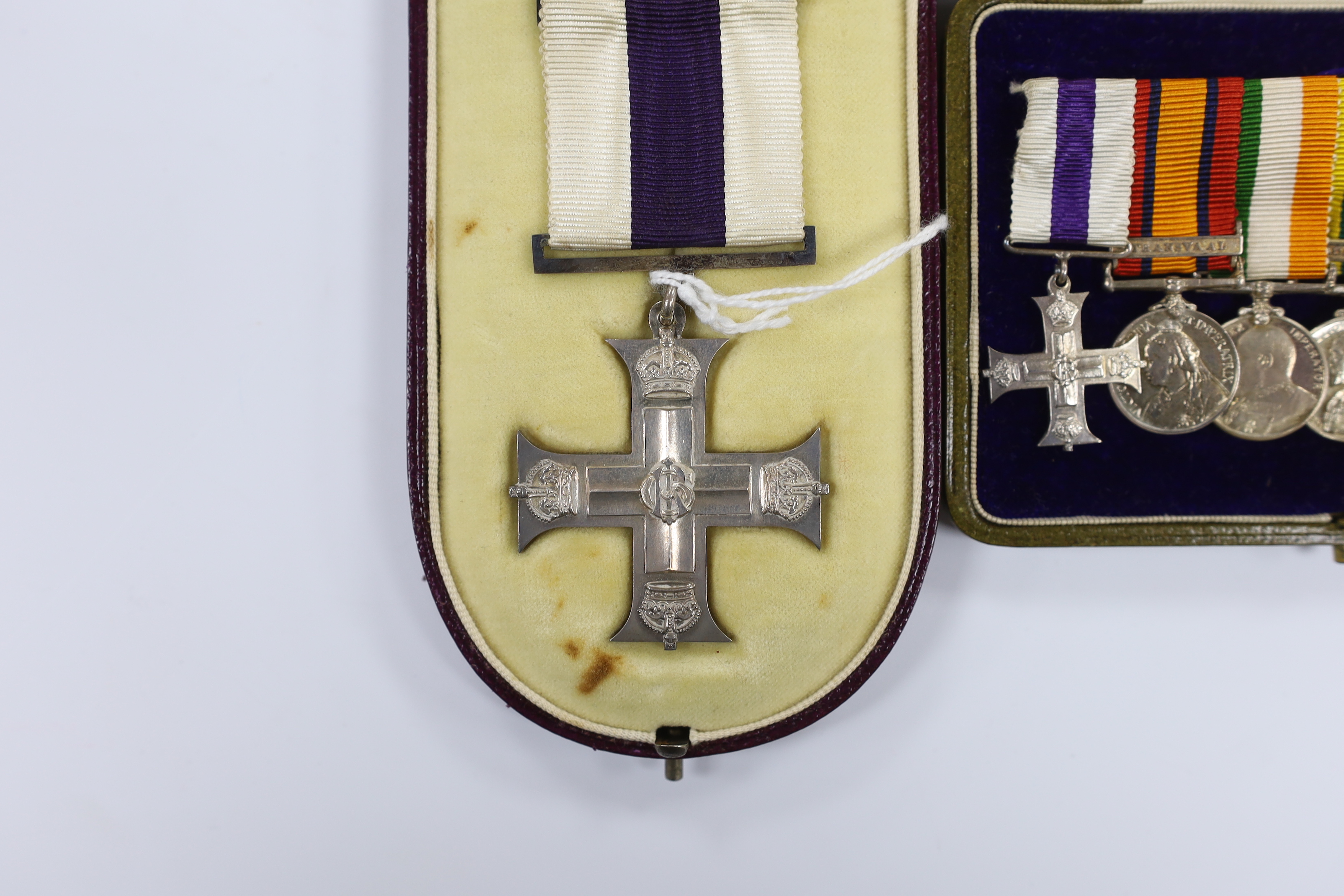 A George V Military Cross and miniatures, issued to vendor's ancestor, Capt. George Wilson, served in India in WWI